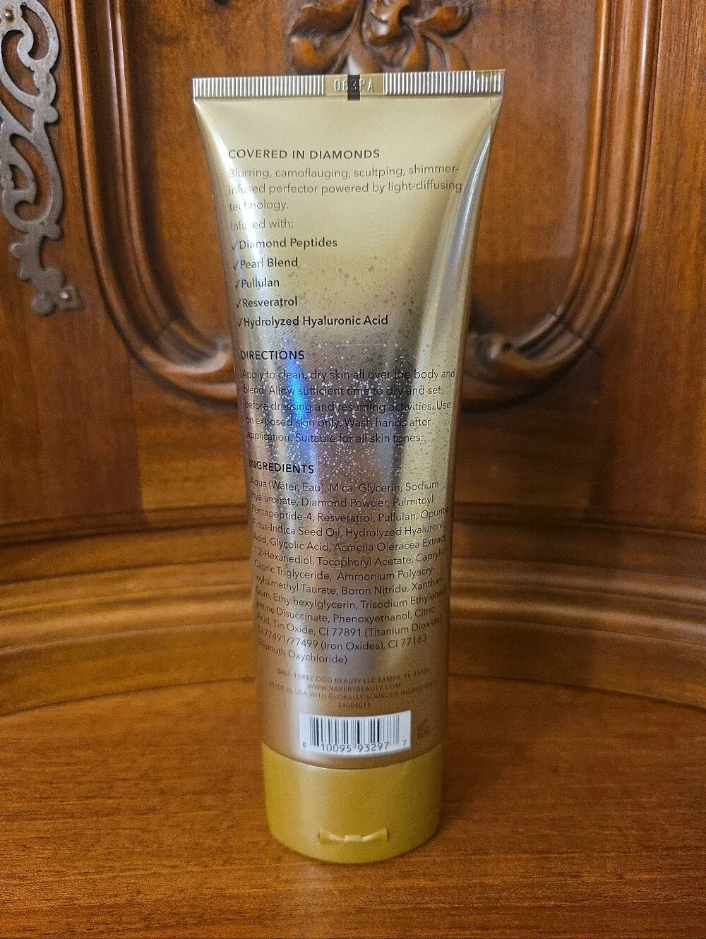 Nakery Beauty Diamond Glow Blur Perfector With Diamond Peptides + Pearls, 6.76oz